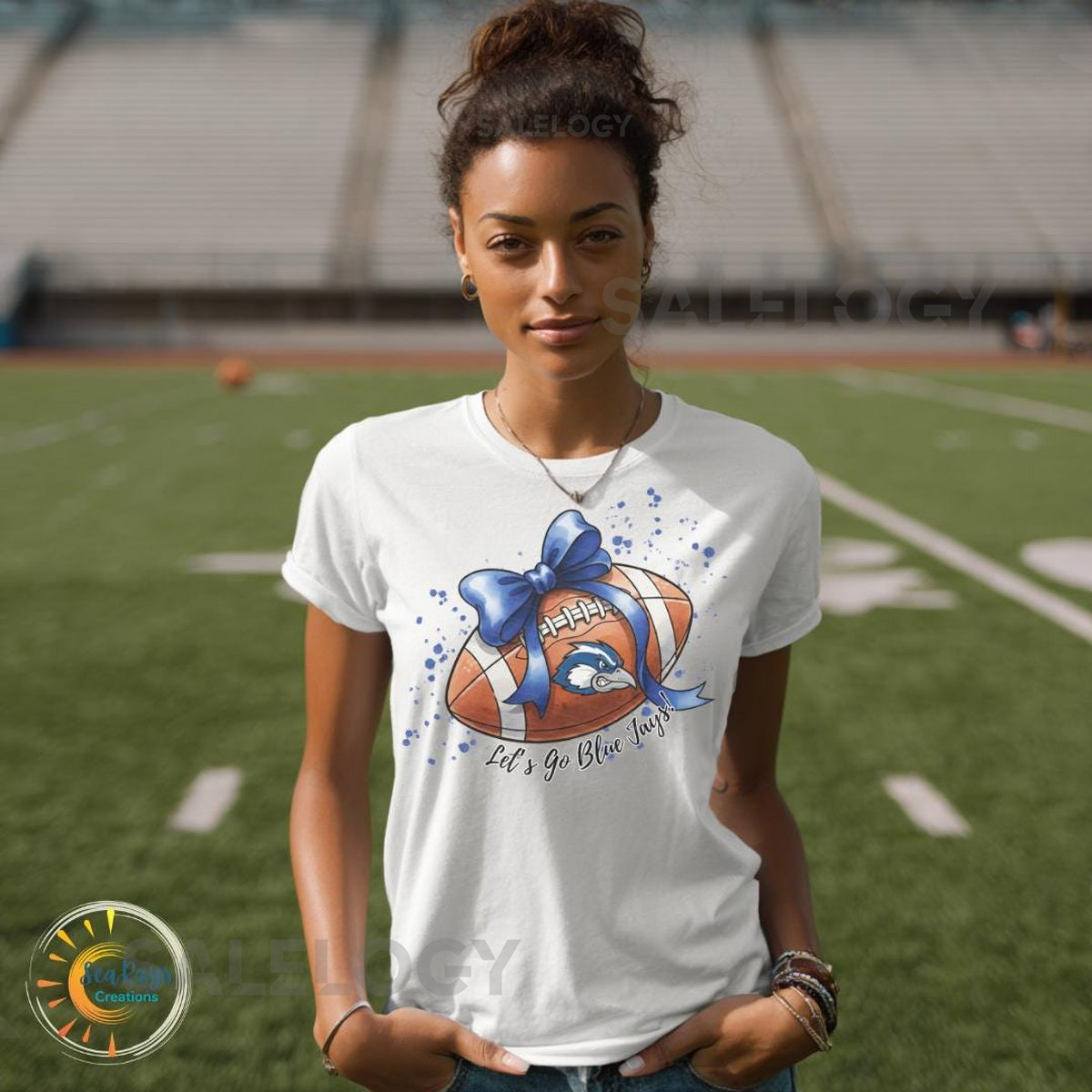 Blue Jays Football T-Shirt Game Day Team Spirit Tee_73