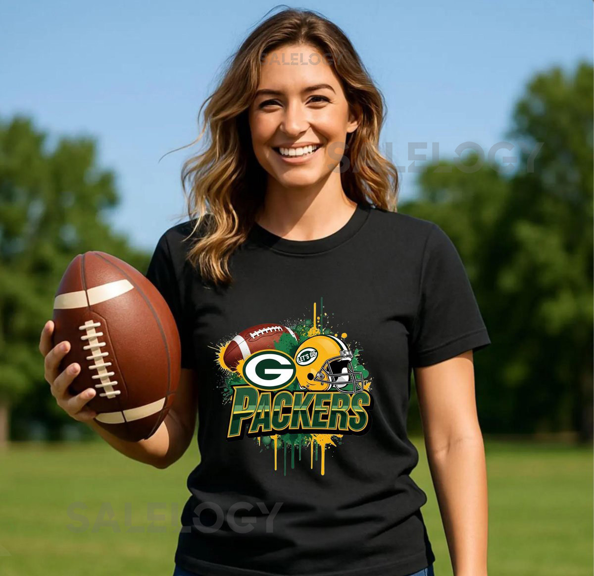Green Bay Packers Football T-Shirt Helmet Graphic Unisex Fan Apparel_461