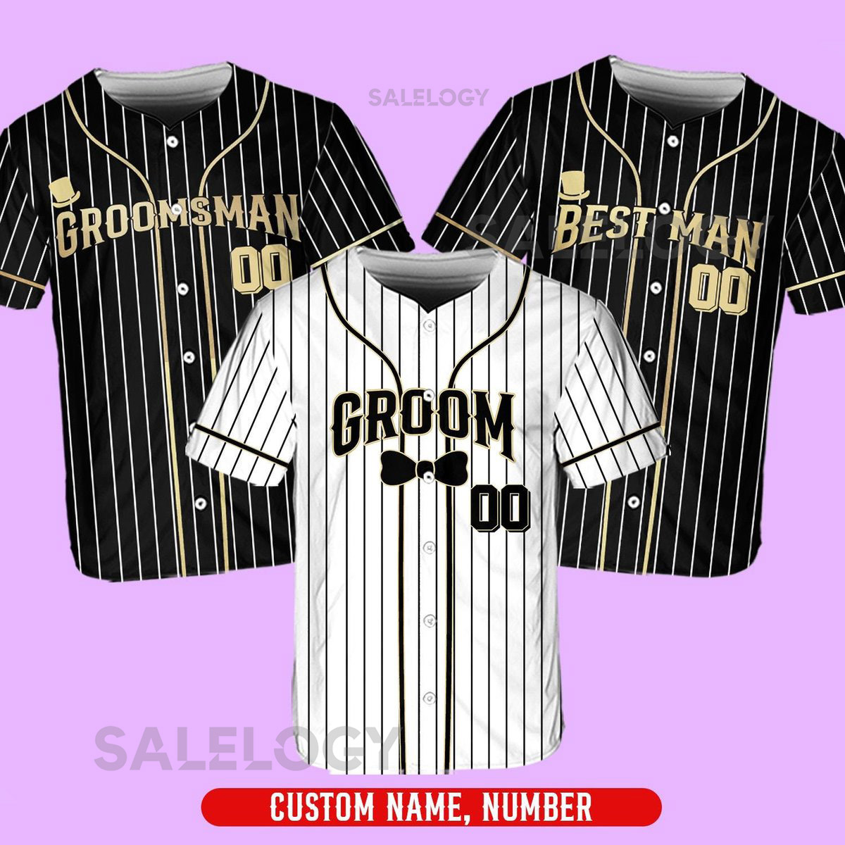 Personalized Groom and Groomsmen Baseball Jersey Personalized Best Man Jersey Perfect for Engagements Weddings and Bachelor Parties_146