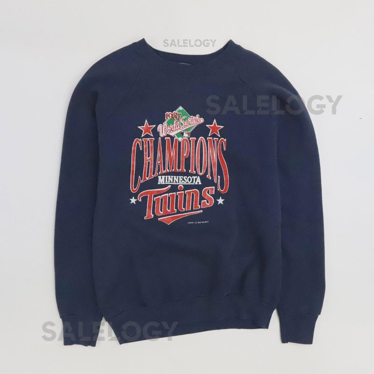 Vintage Minnesota Twins World Series Champions Sweatshirt Large 1987 80s MLB_922