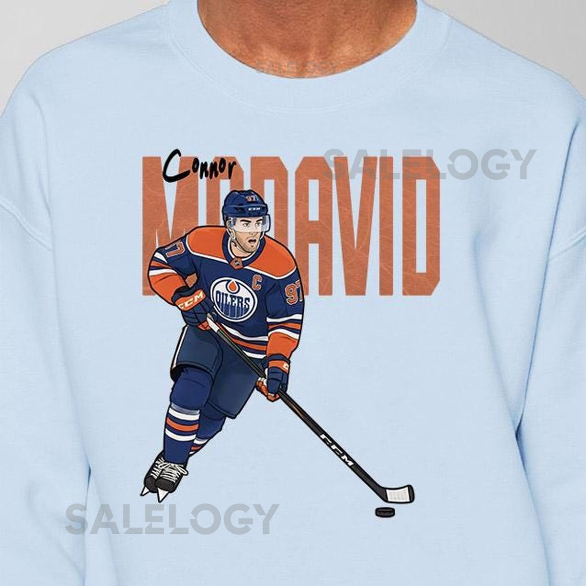 Connor McDavid Edmonton Oilers Unisex Ice Hockey Fan T-Shirt and Sweatshirt for Kids and Adults_34