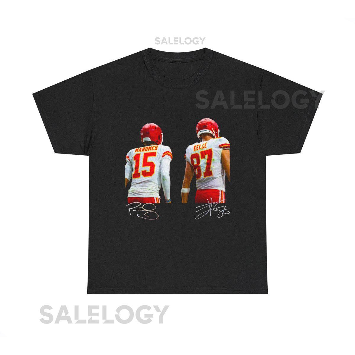 Patrick Mahomes Travis Kelce Kansas City Chiefs T Shirt Autograph Edition_661