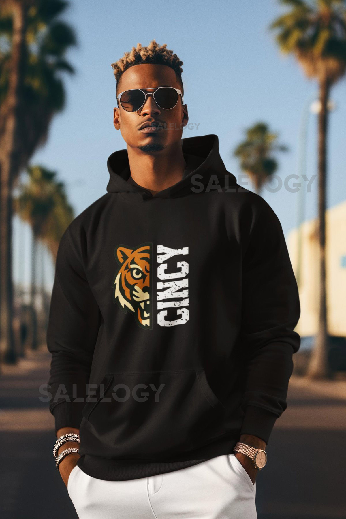 Cincinnati Bengals Tiger quotCincyquot Hoodie Gameday Fan Shirt Ohio Football Fanatic Outfit Tailgate Apparel Trending Now_508