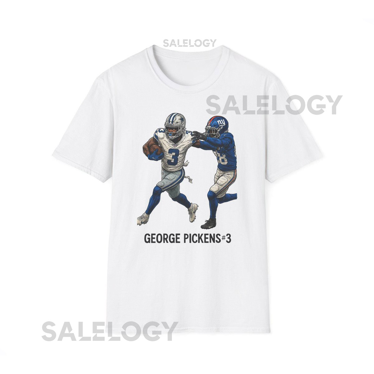 George Pickens Dallas Cowboys Unisex Softstyle T-Shirt Football Fan Shirt Sports Tee Team Apparel Gift for Him Birthday Present_392