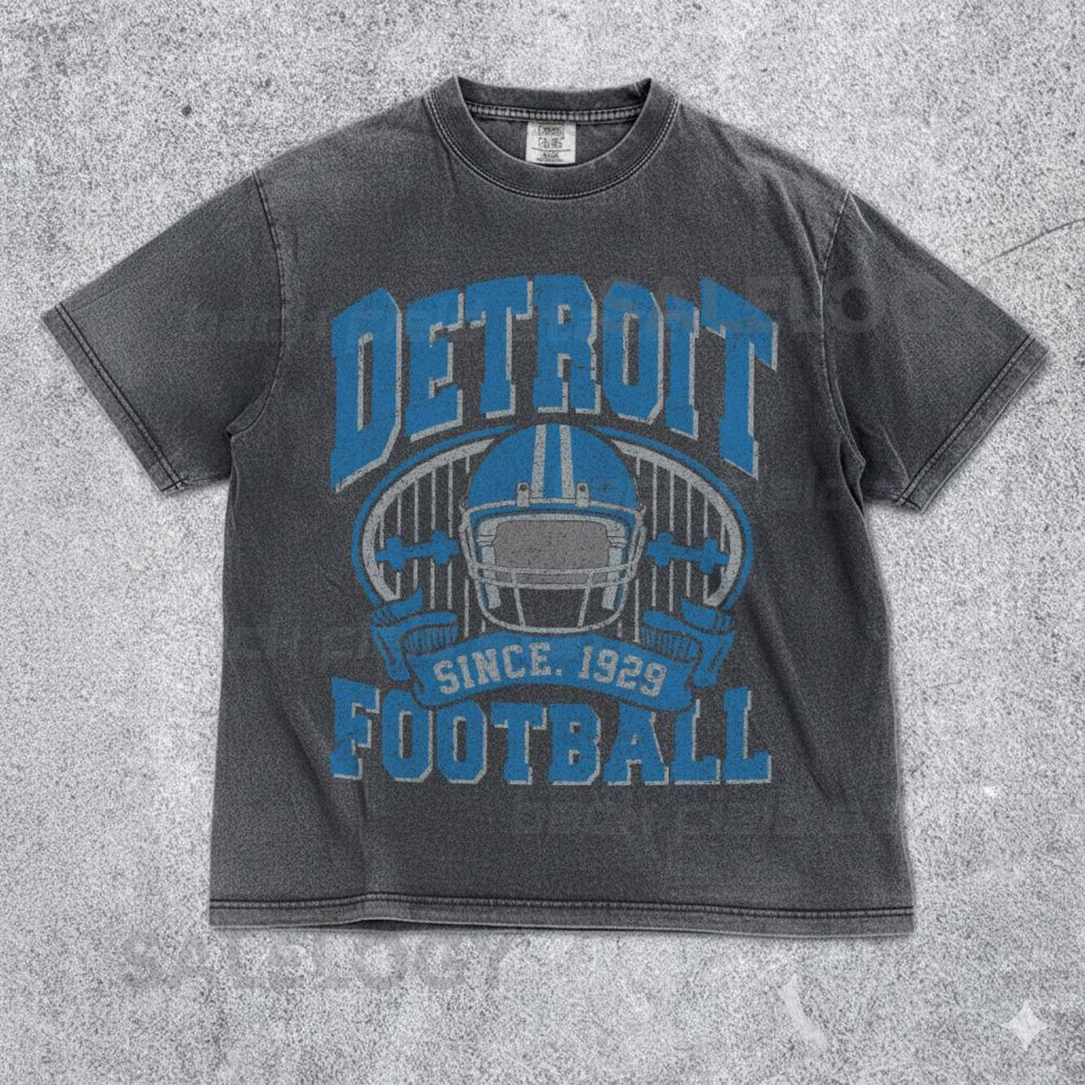 Vintage Detroit Lions Comfort Colors T-Shirt Retro NFL Game Day Tee Washed Football Shirt Unisex Lions Gift for Him Her_713