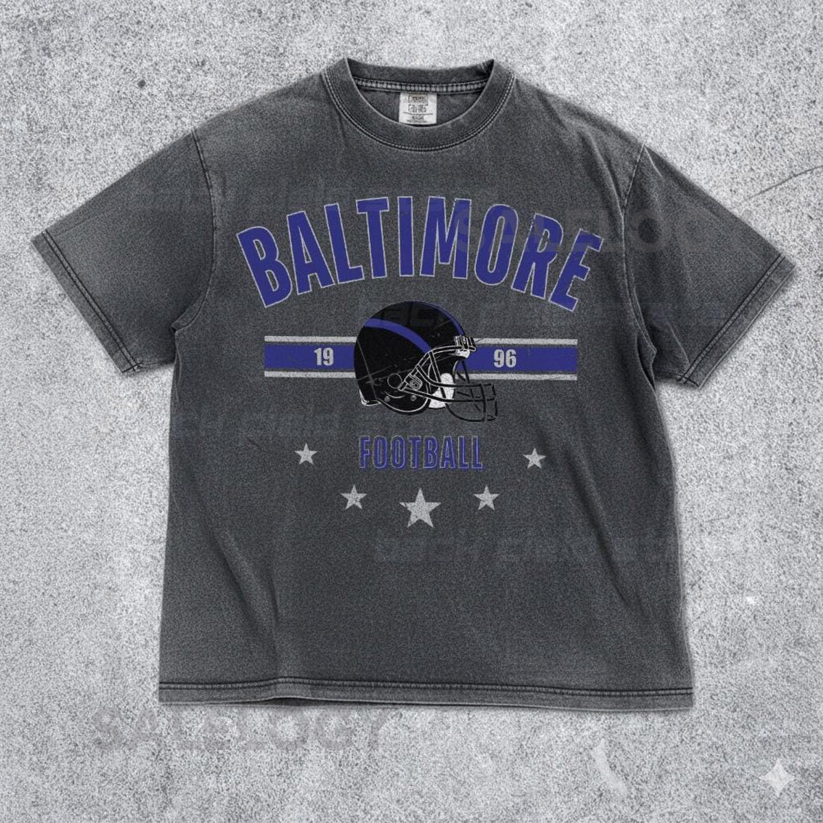 Retro Baltimore Ravens Comfort Colors T-Shirt Vintage NFL Streetwear Tee Washed Casual Football Shirt Unisex Ravens Gift_844