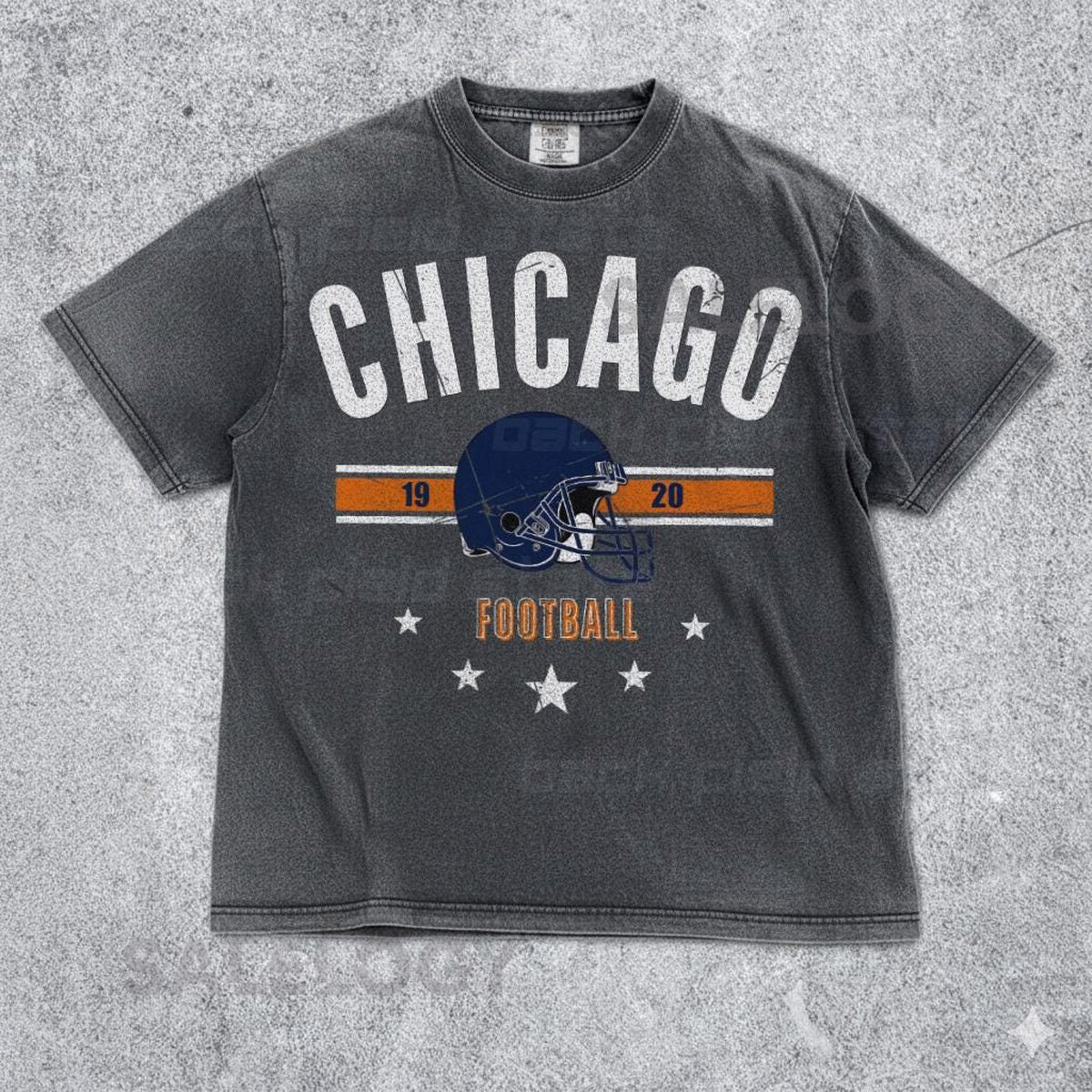 Vintage Chicago Bears Comfort Colors Shirt Retro NFL Fan Apparel for Men Women Perfect Gift for Bears Fans_1063