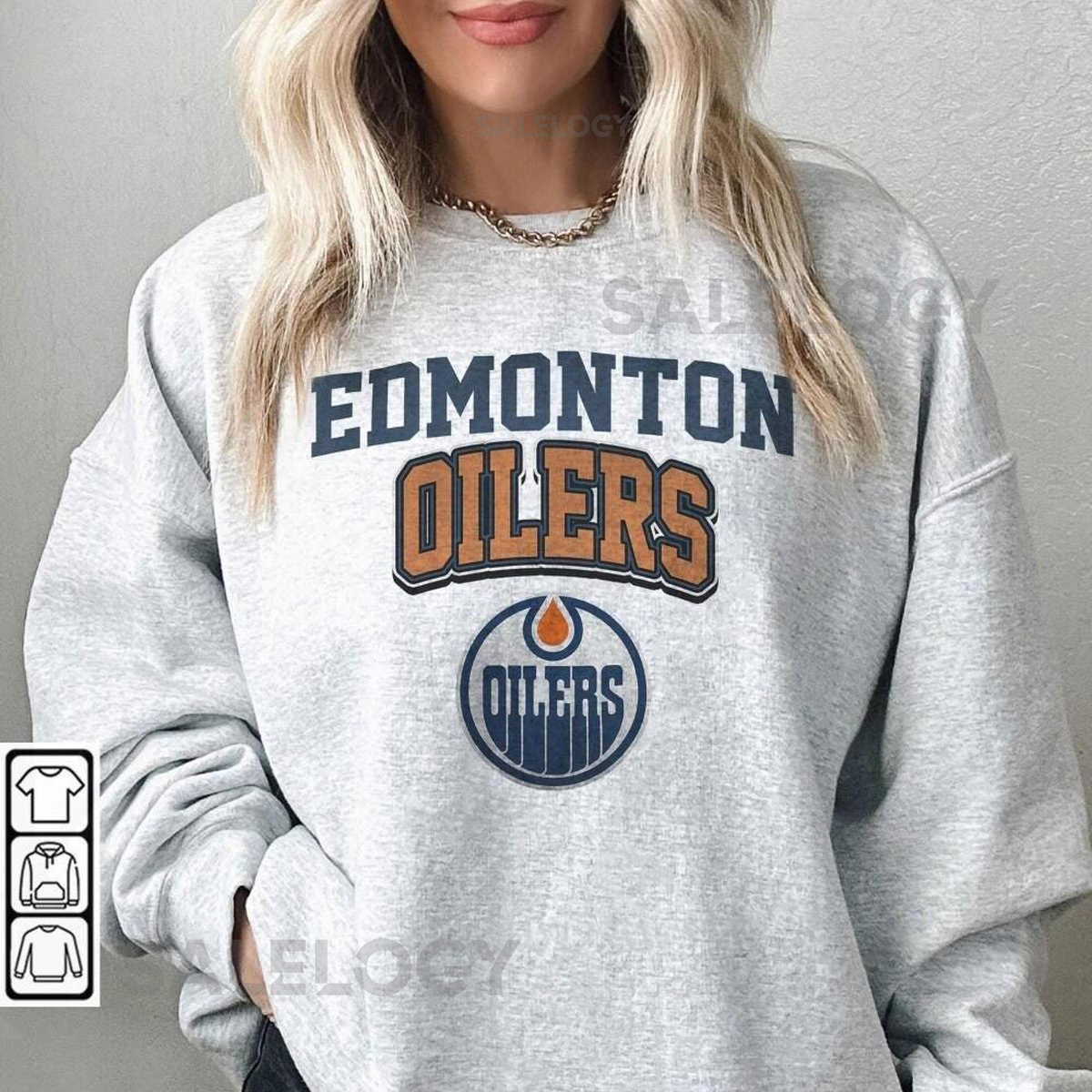 Vintage Hockey League Teams Edmonton Oilers Shirt 90s Retro Graphic Tee Streetwear Fan Gifts Unisex Sweatshirt_117