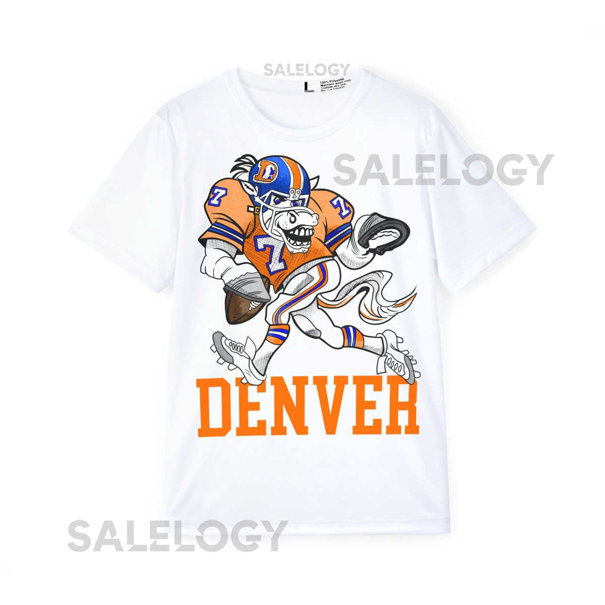 Vintage Denver Broncos T-shirt Men's Football Jersey Sports Fan Tee Athletic Shirt Retro NFL Top_588
