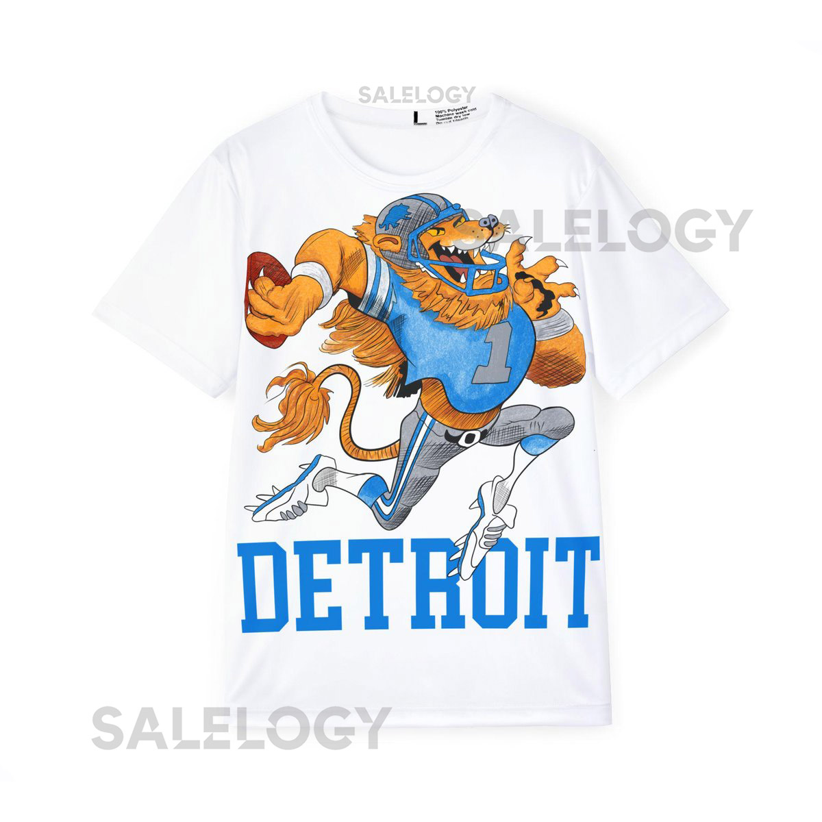 Vintage Detroit Lions T-shirt - Men's Sports Jersey Football Fan Tee Retro Detroit Lions Shirt Sports Team Apparel Athletic Top_718