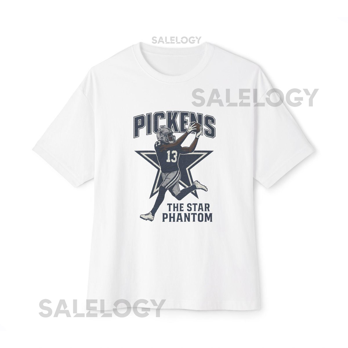 George Pickens Cowboys The Star Phantom Tee Vintage Distressed Dallas Football Shirt Unisex Oversized Boxy Tee_389