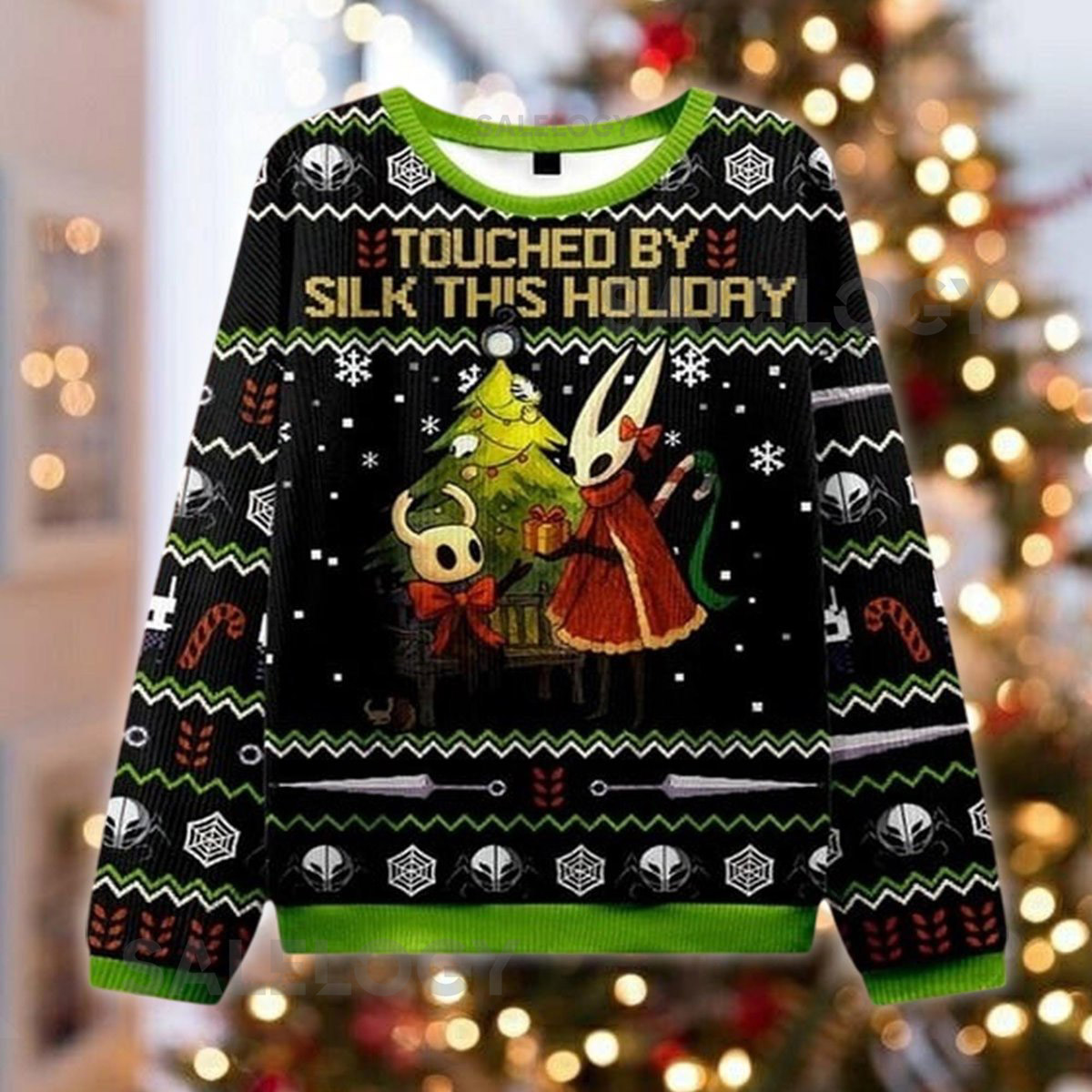Hollow Knight Ugly Christmas Sweater Hornet Silk Holiday Jumper Funny Gaming Xmas Indie Game Apparel Quirky Festival