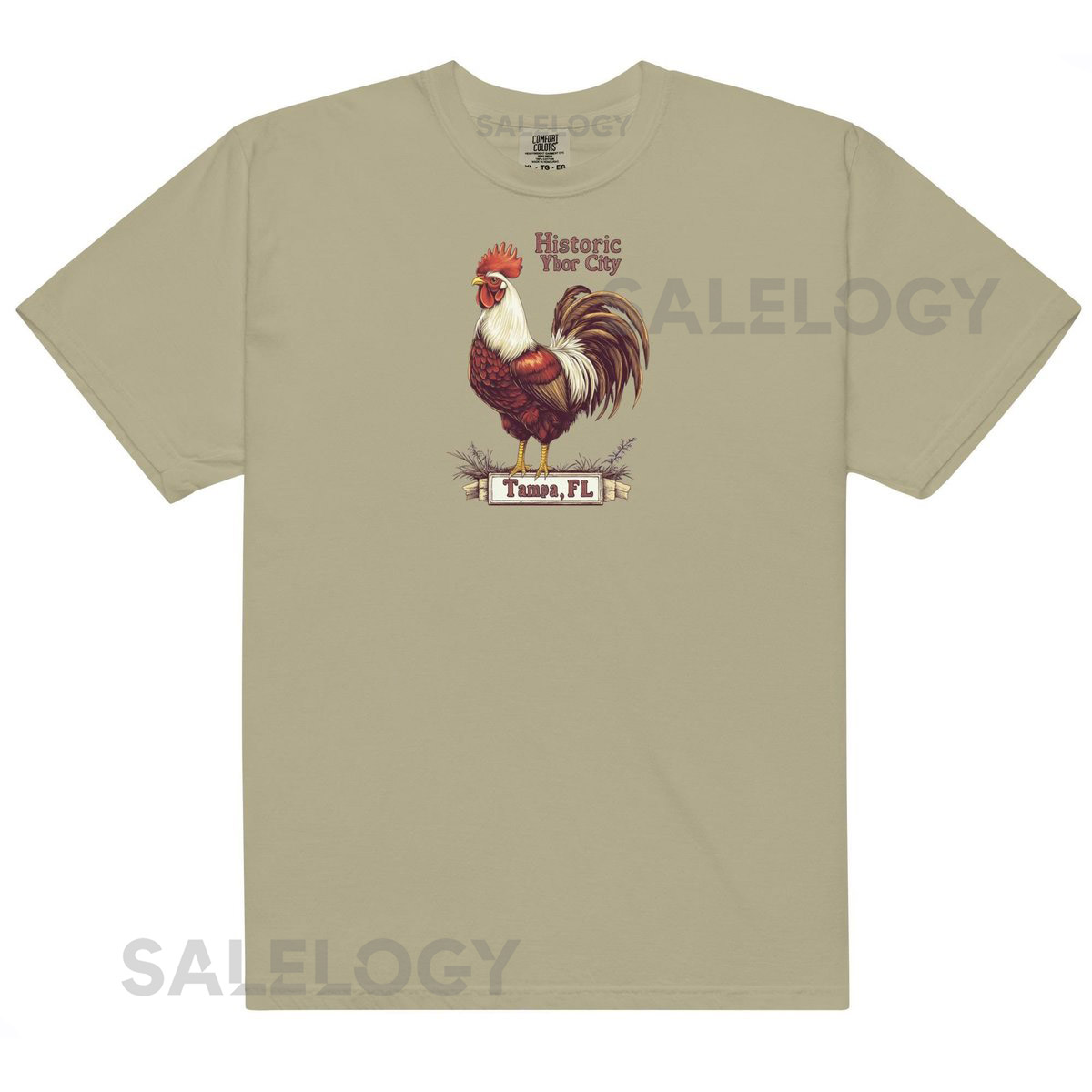 Historic Ybor City Rooster T-Shirt Tampa FL Graphic Tee Vintage Florida Souvenir Unisex_525