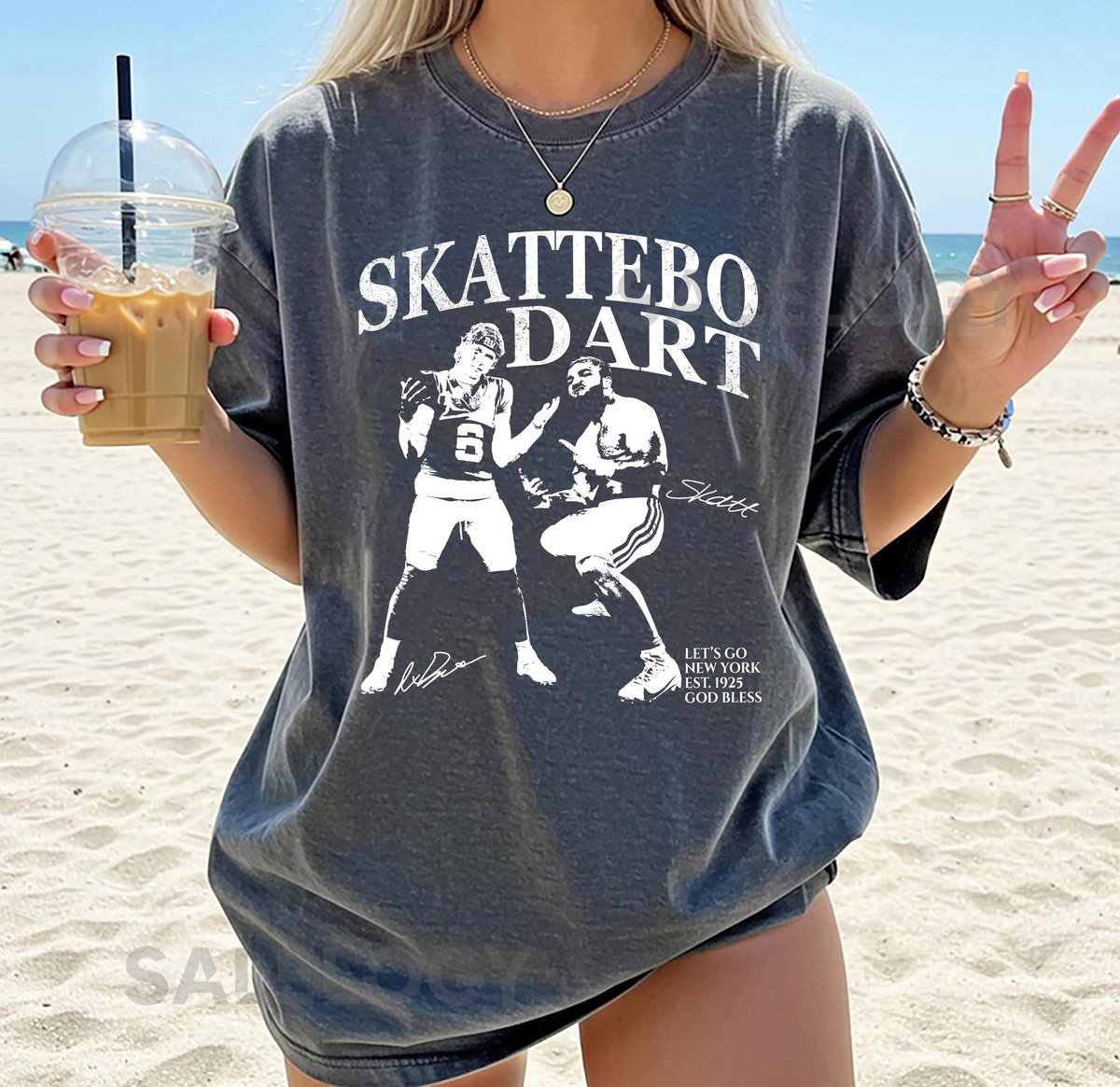 Comfort Colors Dart And Skattebo Vintage T Shirt New York Retro Rap Tee Game Day Tee Football Season Vintage New York Fans_91