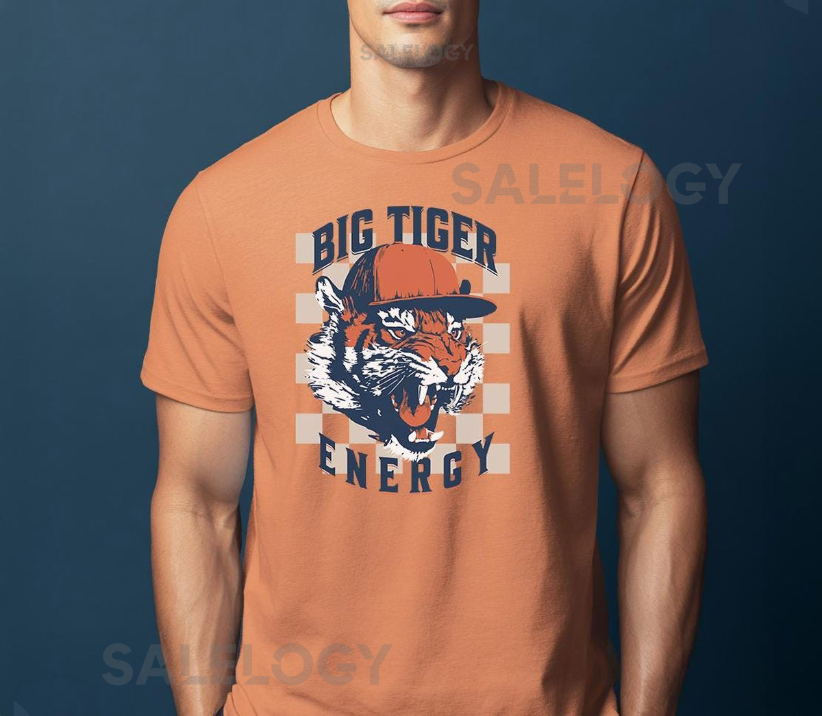 Comfort Colors Big Tiger Energy T-Shirt Vintage Detroit Tiger Graphic Tee Retro Baseball Shirt Fan Gift for Him or Her_76