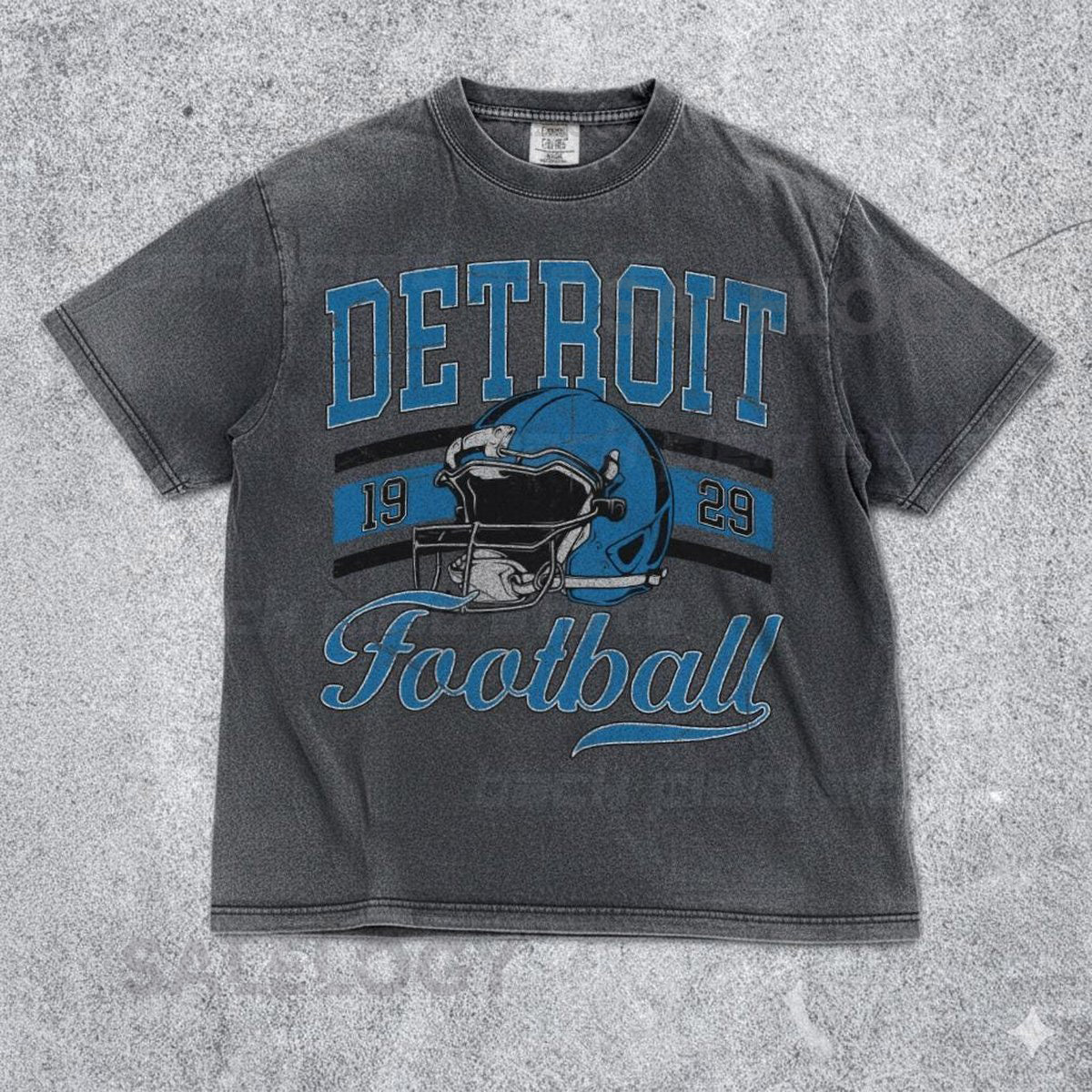 Retro Detroit Lions Comfort Colors T-Shirt Vintage NFL Streetwear Tee Unisex Lions Gift_637