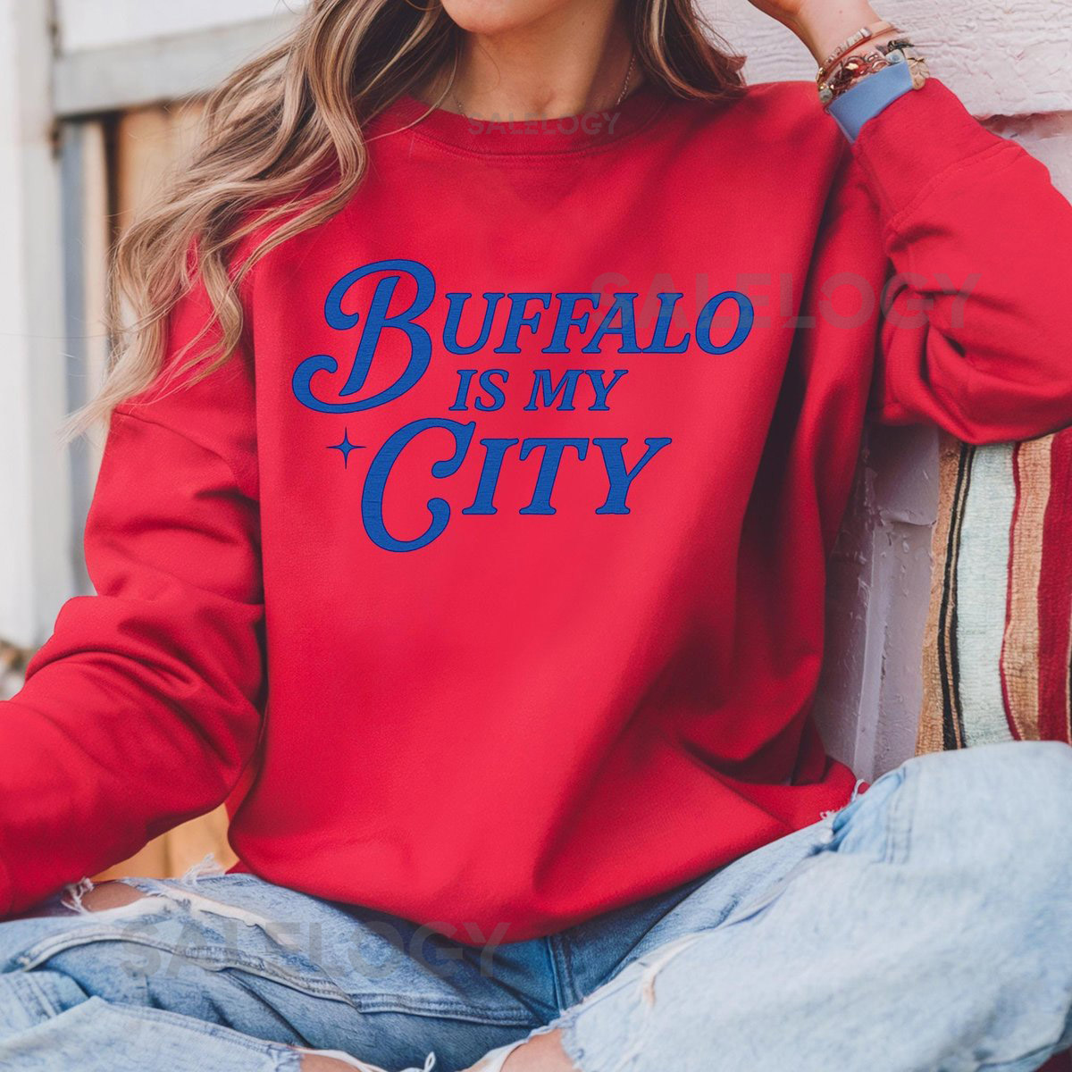 Vintage Buffalo Football Sweatshirt Trendy Buffalo Shirt_1012