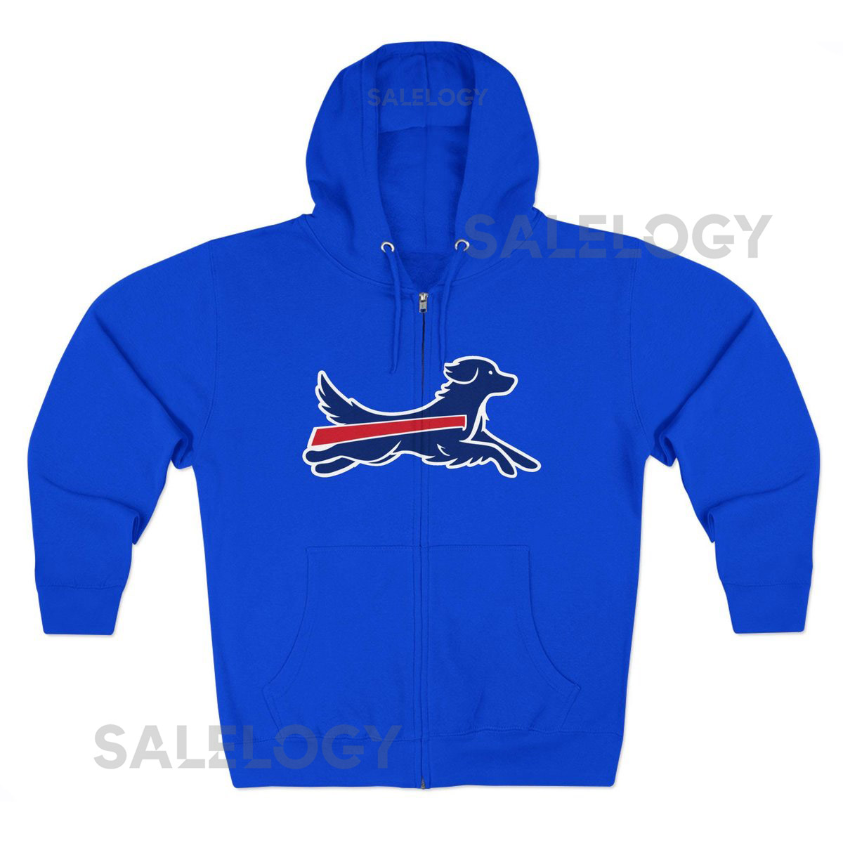 Golden Retriever Buffalo Bills Dog Logo Zip Hoodie_662
