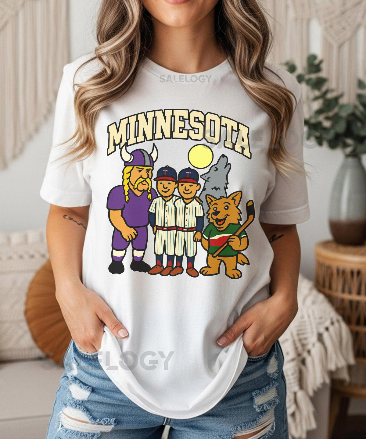 Minnesota Sports T-Shirt Retro Minnesota Team Mashup Tee Vintage Twin Cities Fan Shirt Minnesota Gift for Him Her_638