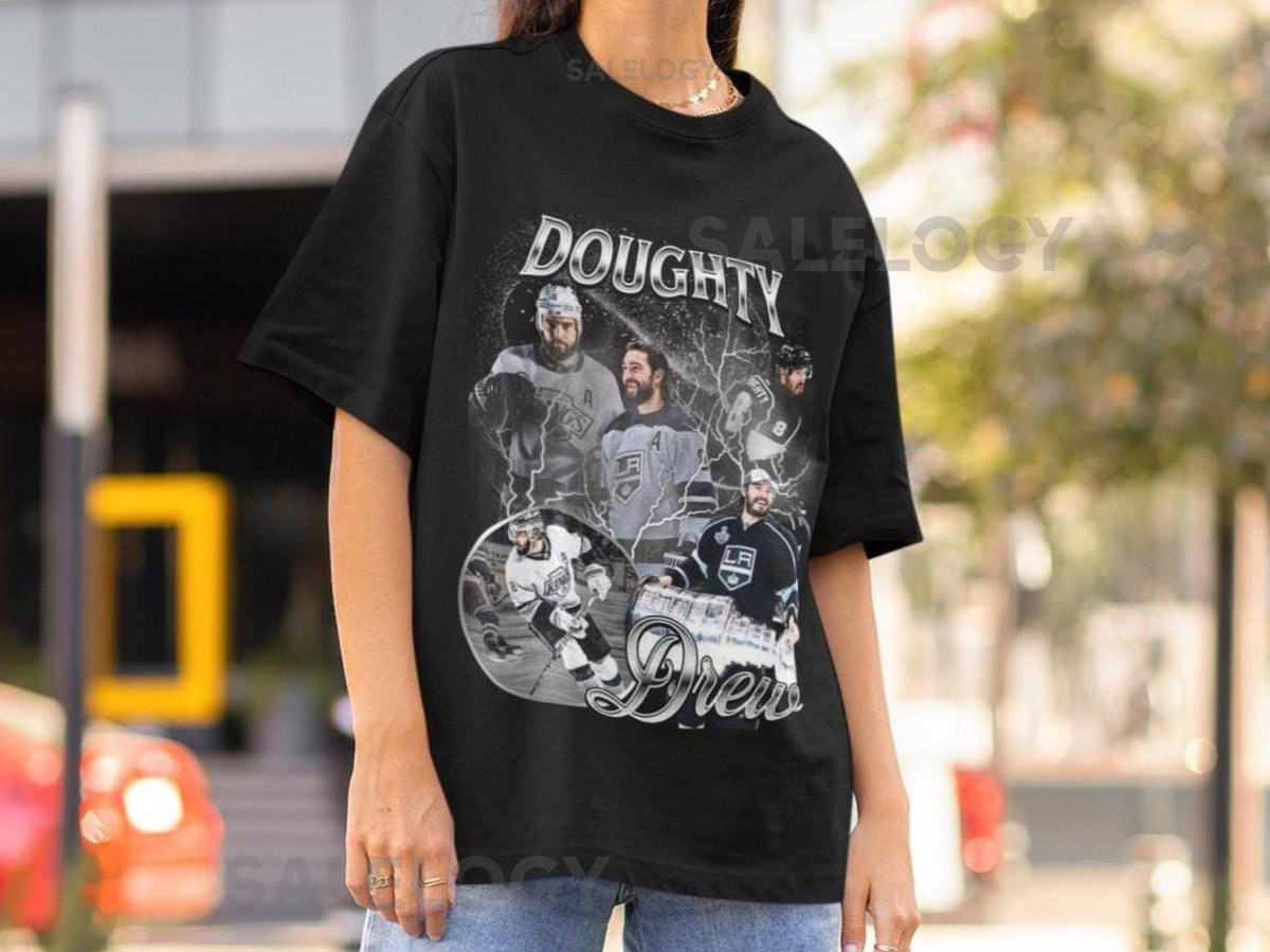 Drew Doughty Shirt Vintage 90s Los Angeles Kings NHL Hockey Design Retro Bootleg Gift Classic Graphic Tee Unisex T-Shirt Limited Edition_127