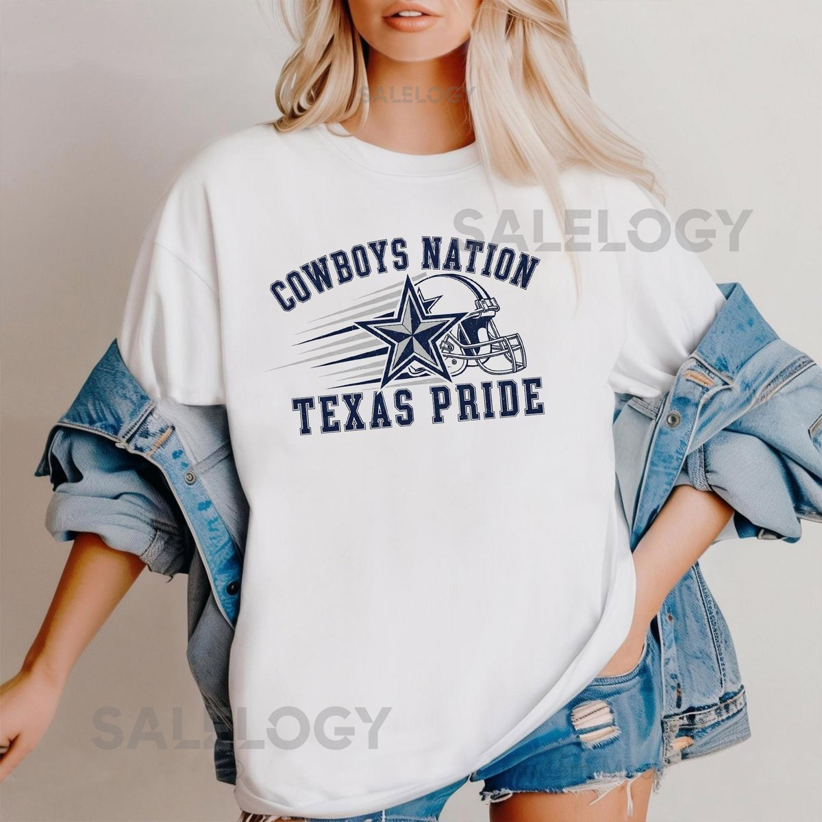 Vintage Dallas Cowboys Sweatshirt Retro Football Team Hoodie_544