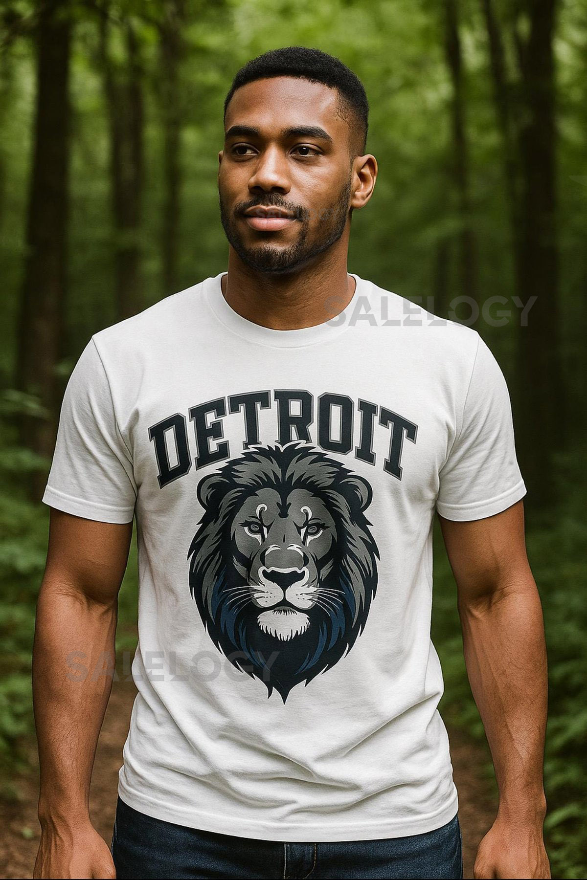 Detroit Lion T-Shirt City Pride Soft Material Tee_180