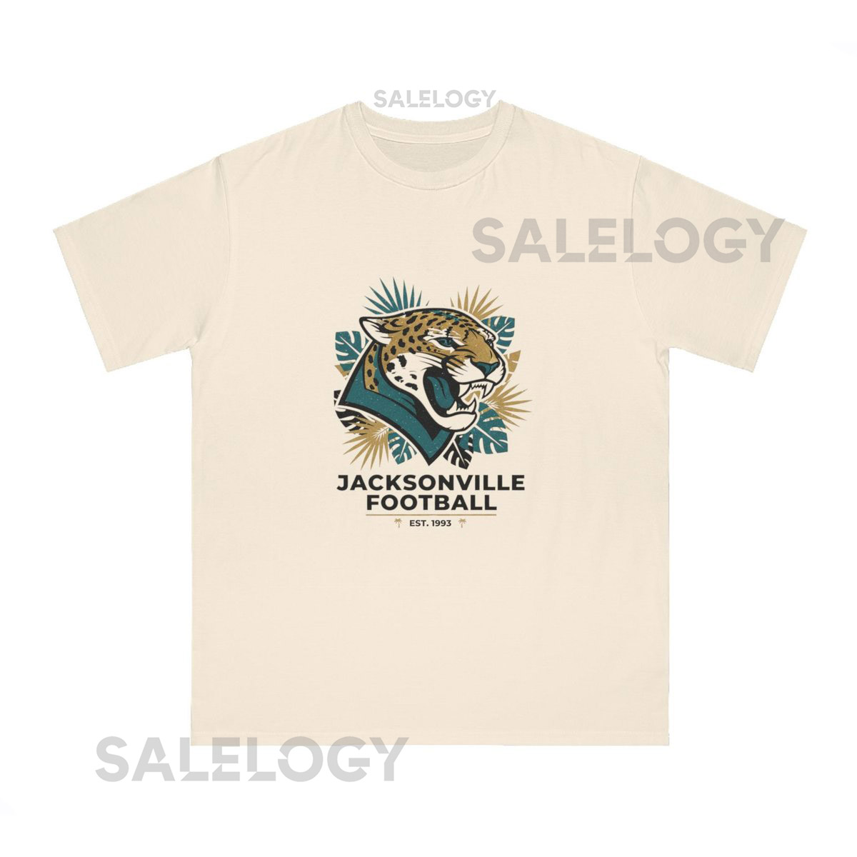 Jacksonville Football 100 Organic Cotton Unisex T-Shirt Casual Athletic Wear Game Day Outfit Sports Gift Eco-Friendly A_575