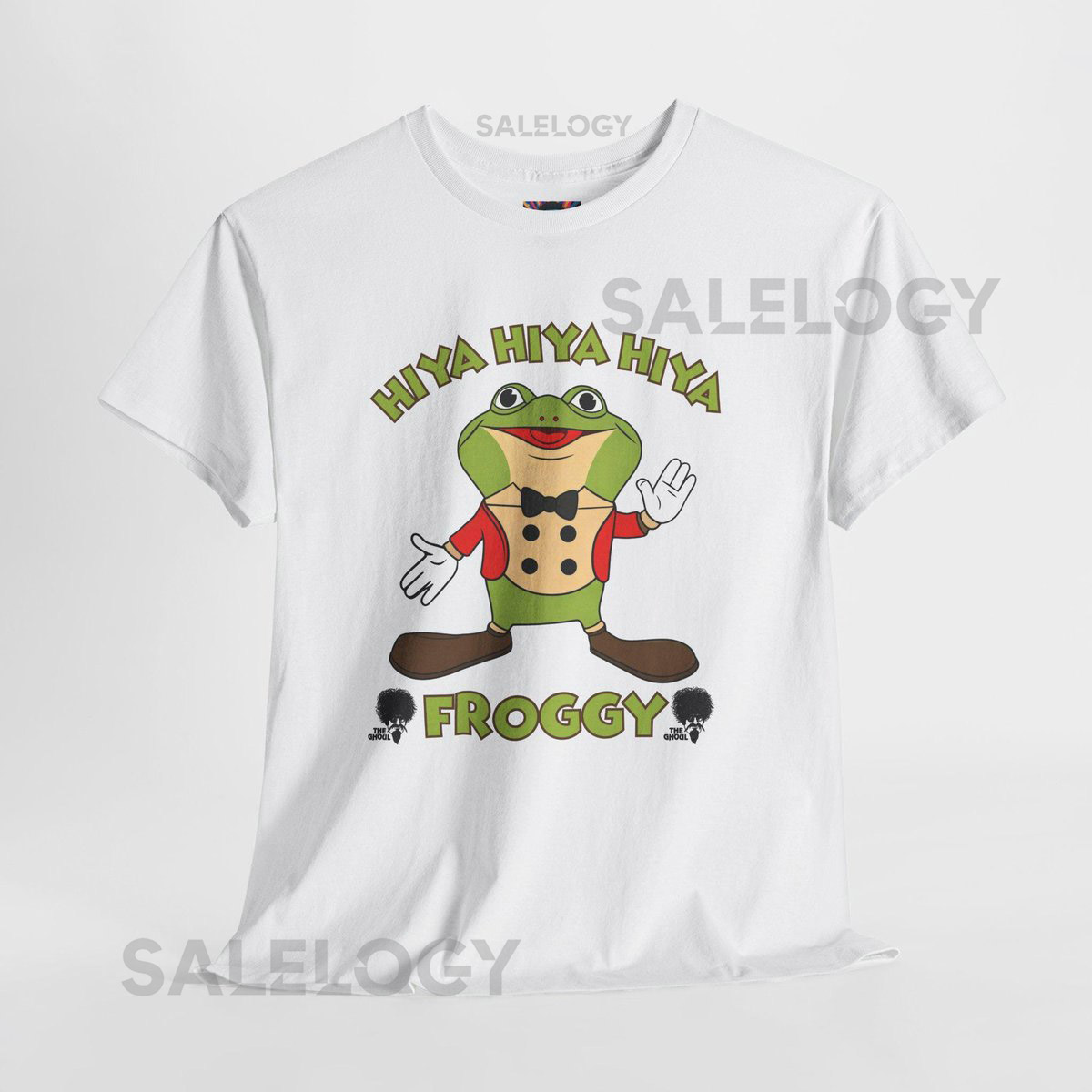 Froggy - From The Ghoul Tee Unisex Heavy Cotton Tee - Vintage 1970's TV The Ghoul Classic Cleveland and Detroit TV_460
