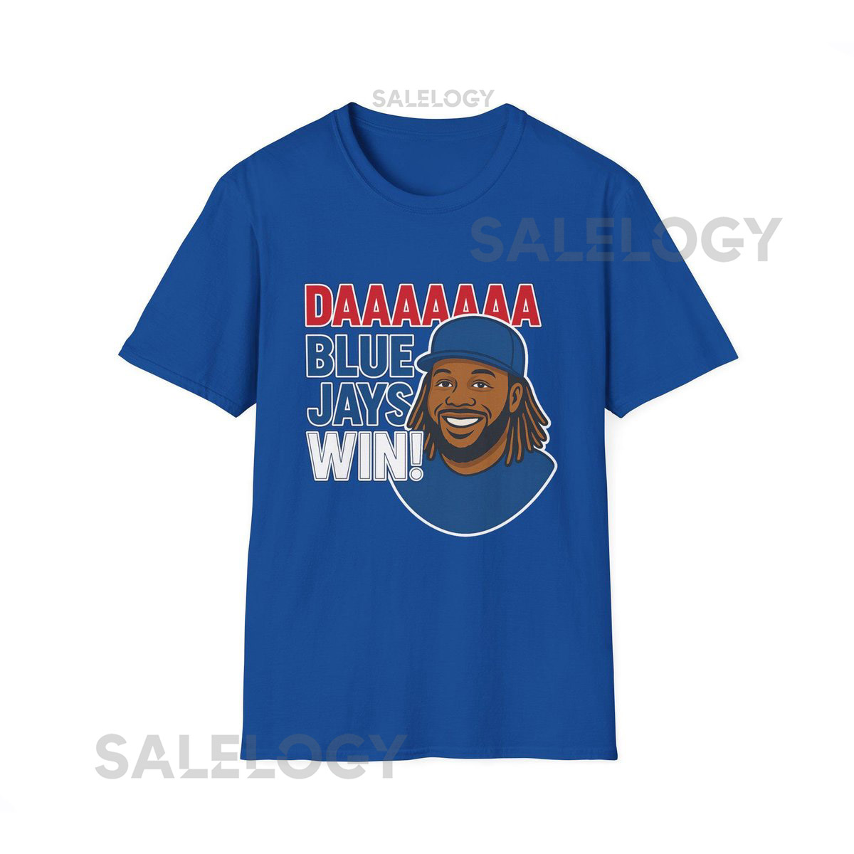 DAAAAA Blue Jays Win - Vladimir Guerrero Jr. Unisex Softstyle T-Shirt Fun Baseball Fan Tee Perfect for Game Days Birthday Gift_395