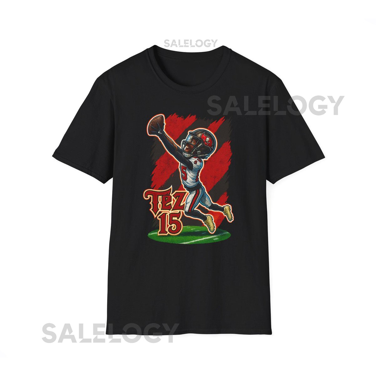 Tez Johnson Tampa Bay Buccaneers Cartoon Caricature Shirt Design_229