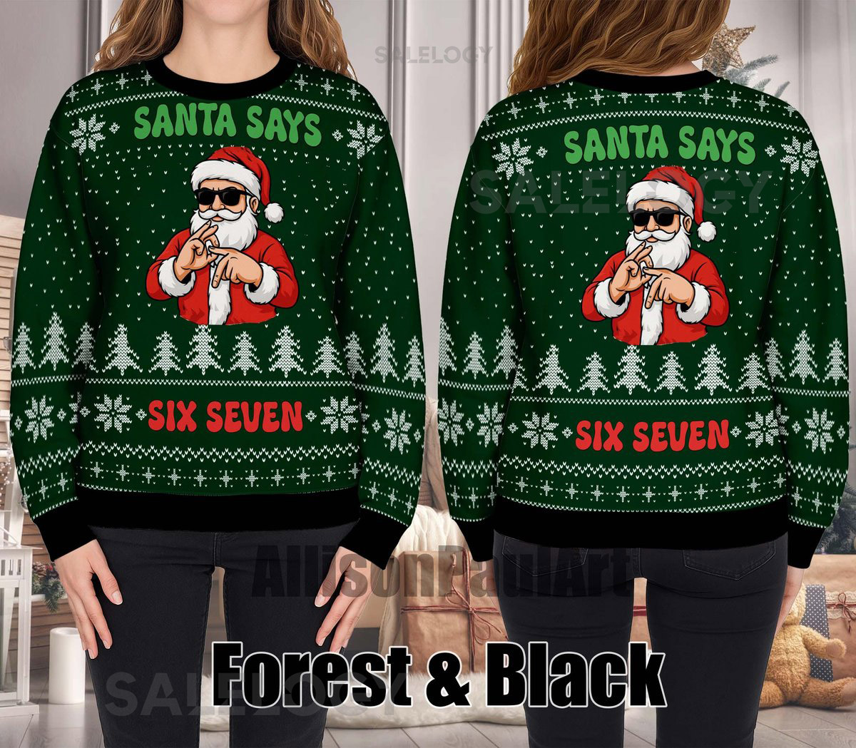 Ugly Sweater Christmas Funny 6 7 Christmas costumes or parents Ugly Sweater six seven