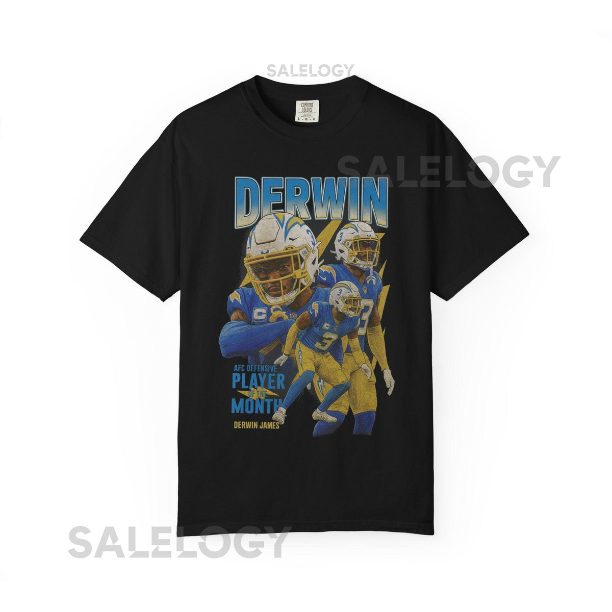 Derwin James T-shirt Bootleg Tee Los Angeles Chargers Retro Football Shirt_131