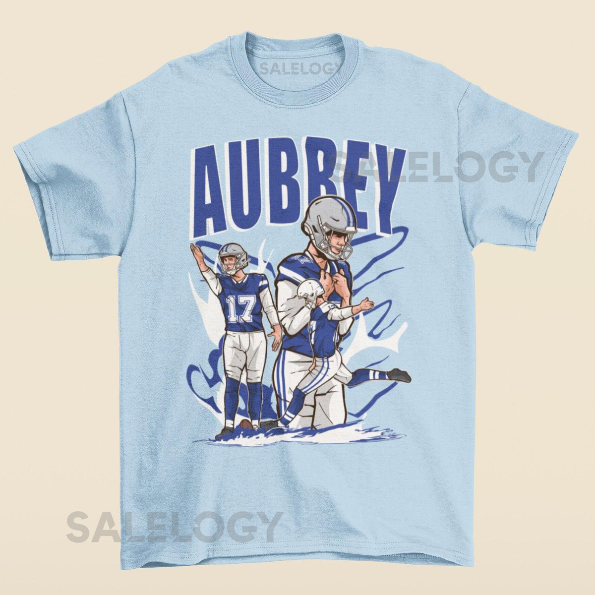Brandon Aubrey Cartoon Style Dallas Football T-Shirt_36