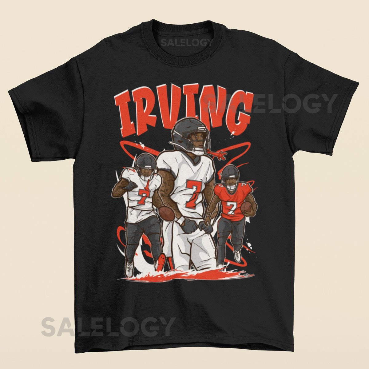Bucky Irving Cartoon Style Tampa Bay Football T-Shirt_140