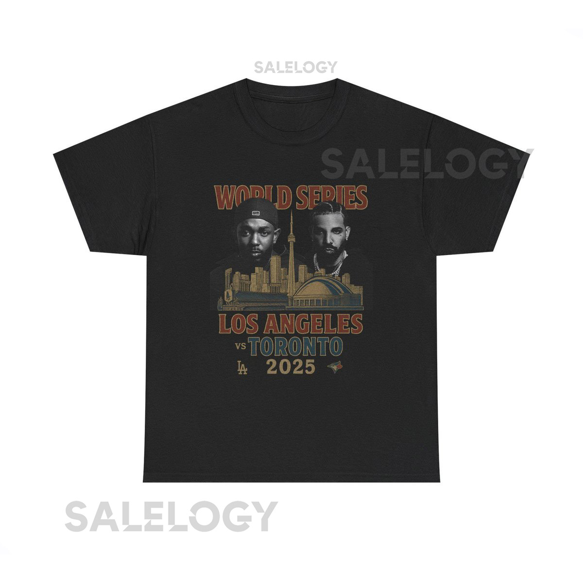 World Series 2025 T-Shirt - Los Angeles vs Toronto Graphic Tee - Drake vs Kendrick - Retro Baseball Streetwear_612