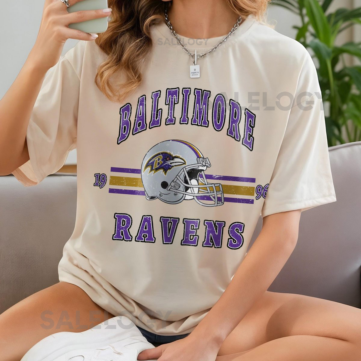 Baltimore Ravens Vintage Football Shirt Comfort Colors Game Day Tee_115