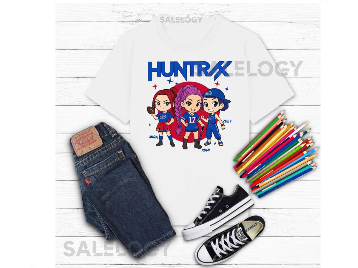 K-Pop Demon Hunters Buffalo Bills T-tshirt Game Day Apparel_741