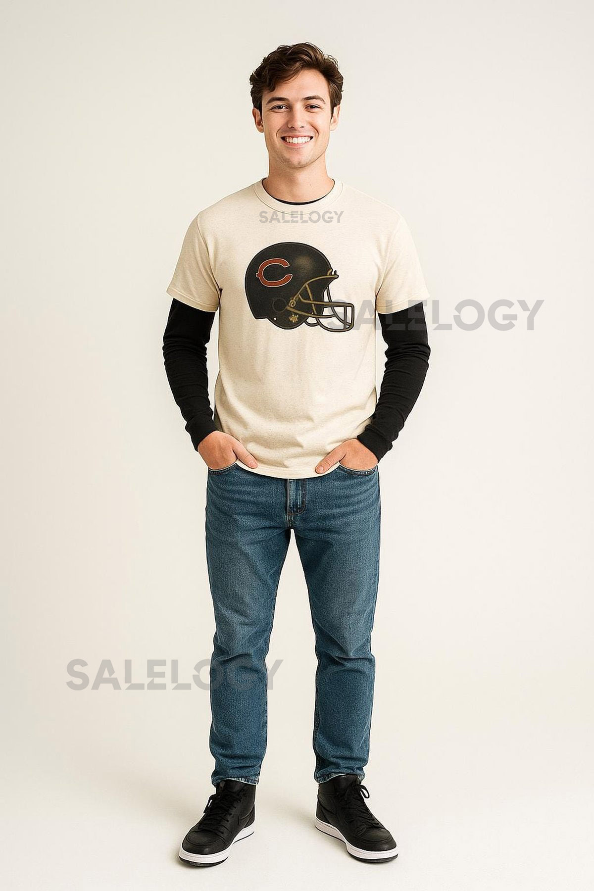 Chicago Bears Unisex Heavy Cotton Tee - Perfect for Game Day Tailgating Sports Events Gifts for Him or Her Team Spirit Shirt_445