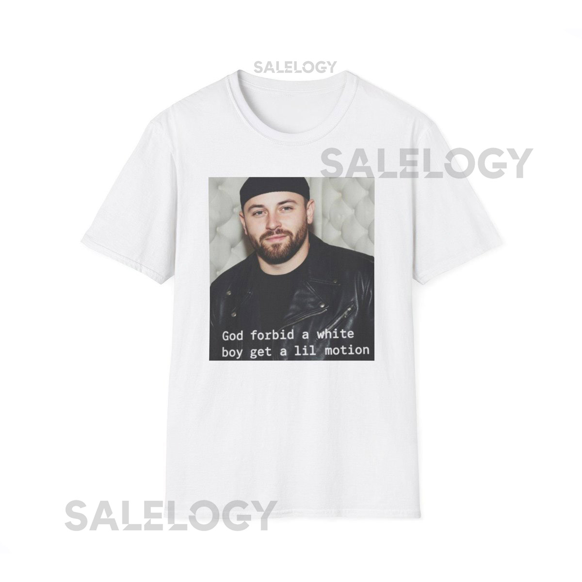 Baker Mayfield God Forbid A White Boy Get A Lil Motion Funny Football Shirt Tampa Bay Funny Travolta Viral Meme T-Shirt Streetwear_26