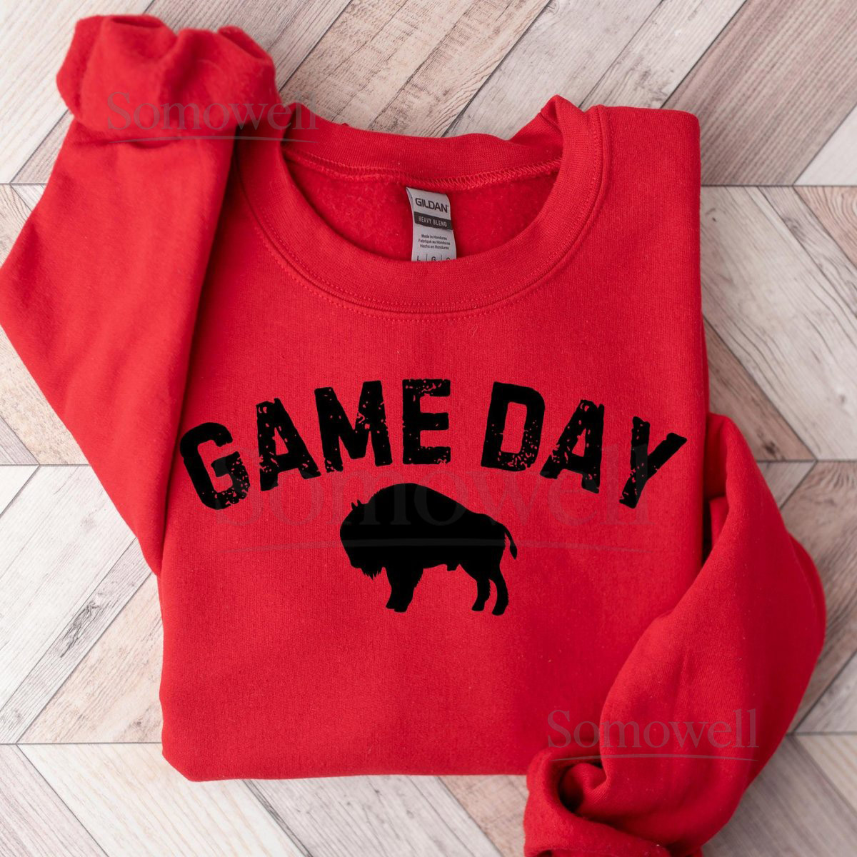 Vintage Buffalo Football Game Day Sweatshirt Trendy Buffalo Crewneck Buffalo Fan Gift_8