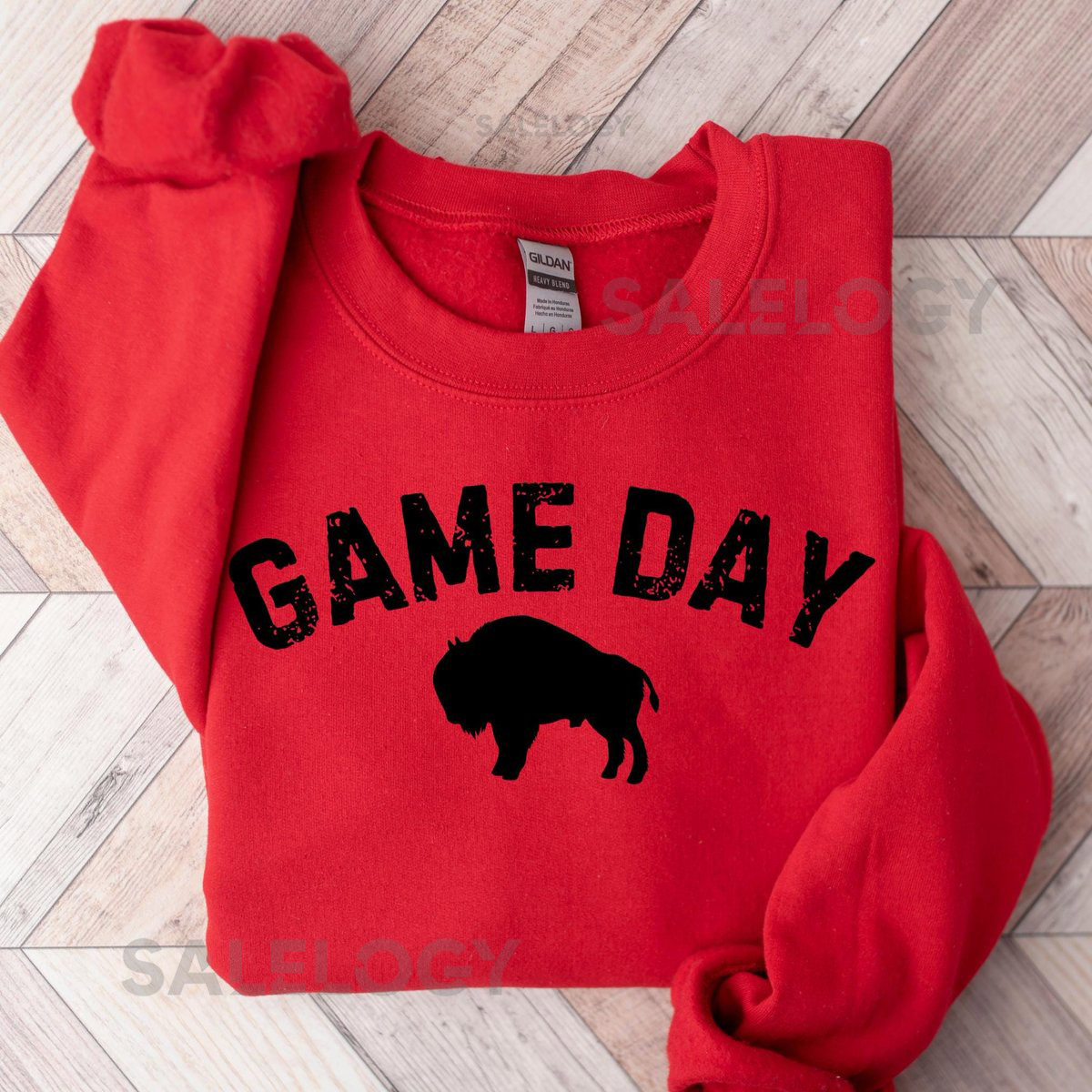 Vintage Buffalo Football Game Day Sweatshirt Trendy Buffalo Crewneck Buffalo Fan Gift_1007