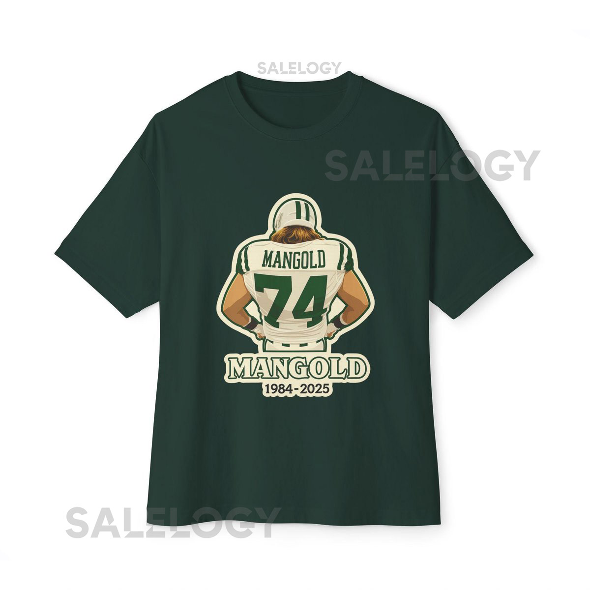 Vintage Nick Mangold New York Jets Tribute Unisex Tee Oversized Box T Shirt Fan Apparel Football Shirt Sports Gift Retro Design_752