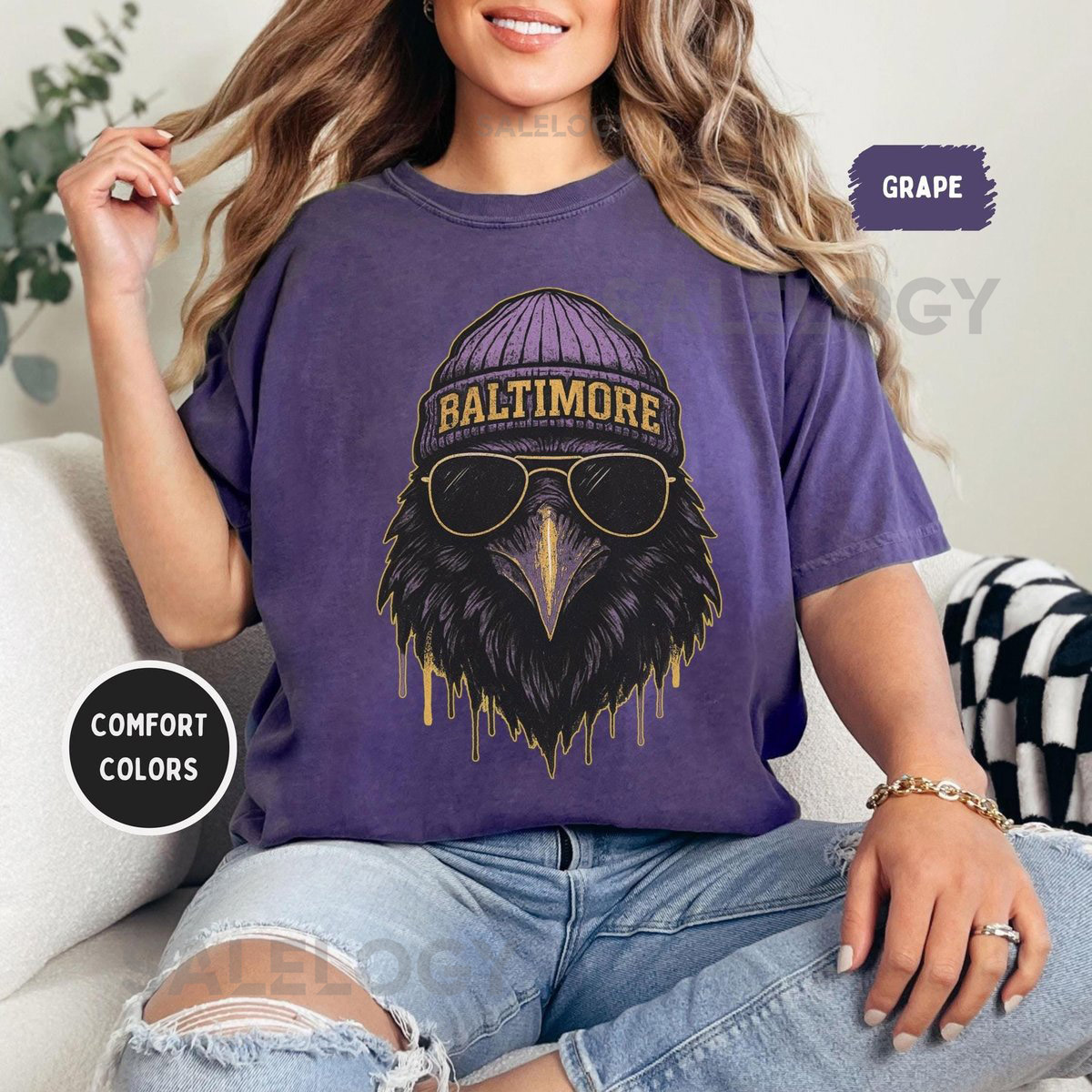 Baltimore Football Comfort Colors 1717 shirt Baltimore Sports Apparel Football Fan Retro Baltimore Tee for Men and Women_60