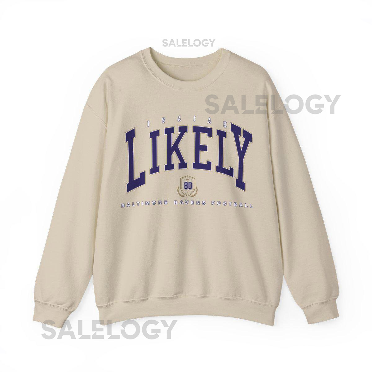 Isaiah Likely Crewneck Sweatshirt Ravens Football Game Day Pullover Vintage Style Fan Gear Cozy Unisex Gift_678