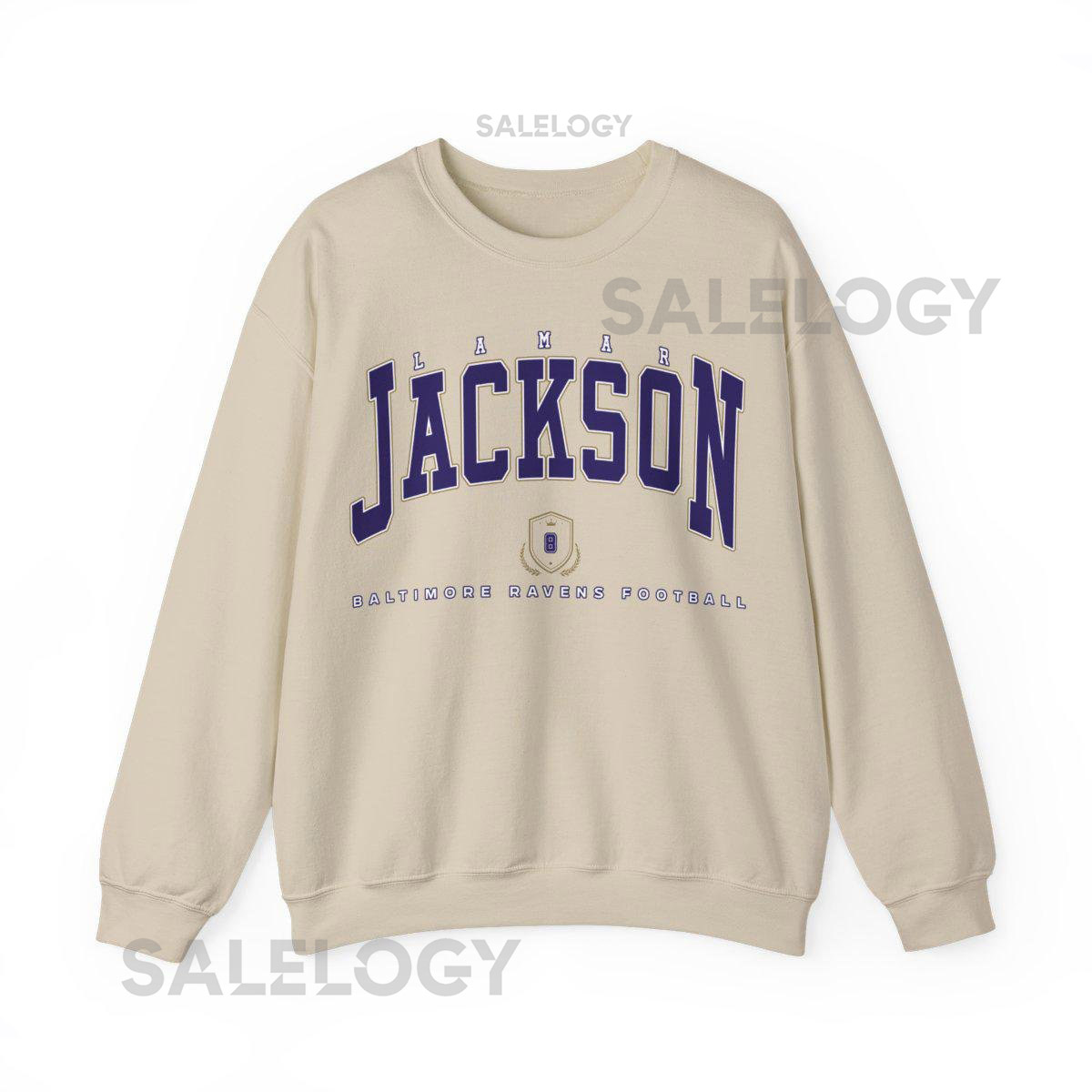 Lamar Jackson Baltimore Ravens Football Crewneck Sweatshirt Cozy Unisex Pullover Retro Gameday Apparel NFL Fan Gift_751