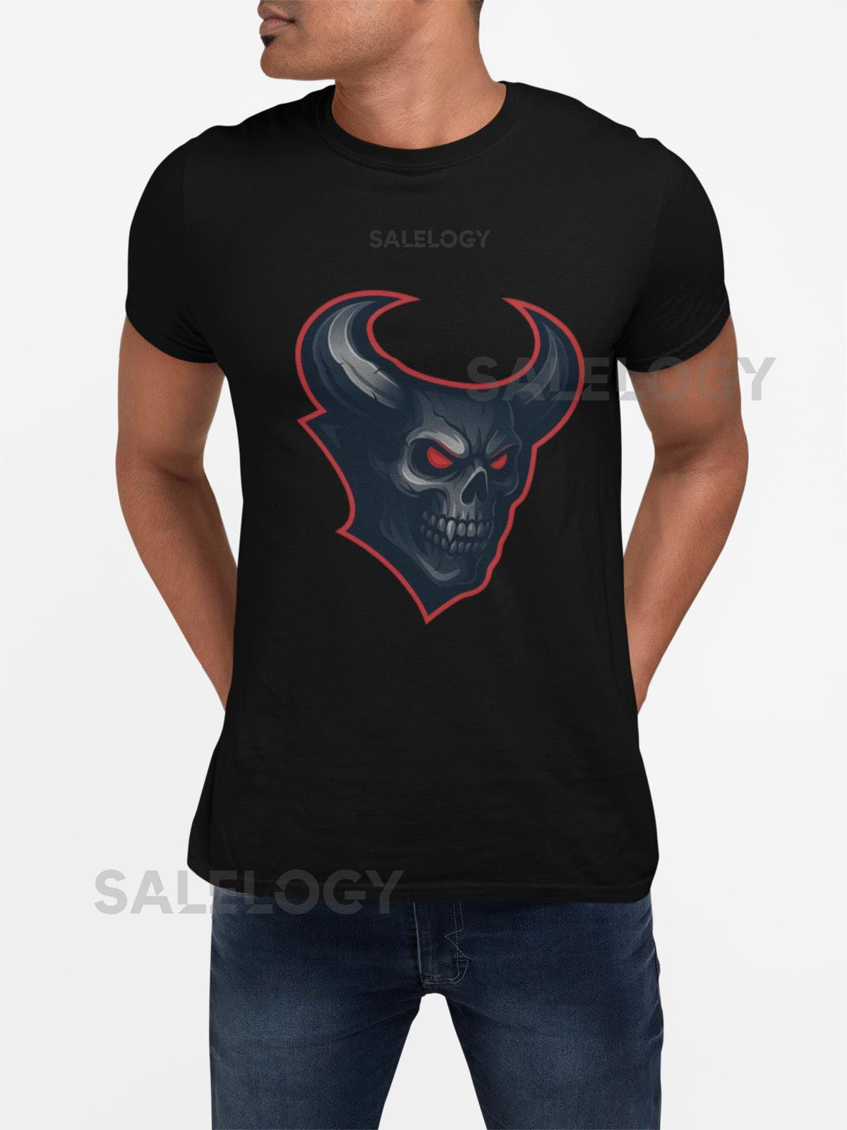 Houston Texans Skull Logo Shirt NFL Football F_341