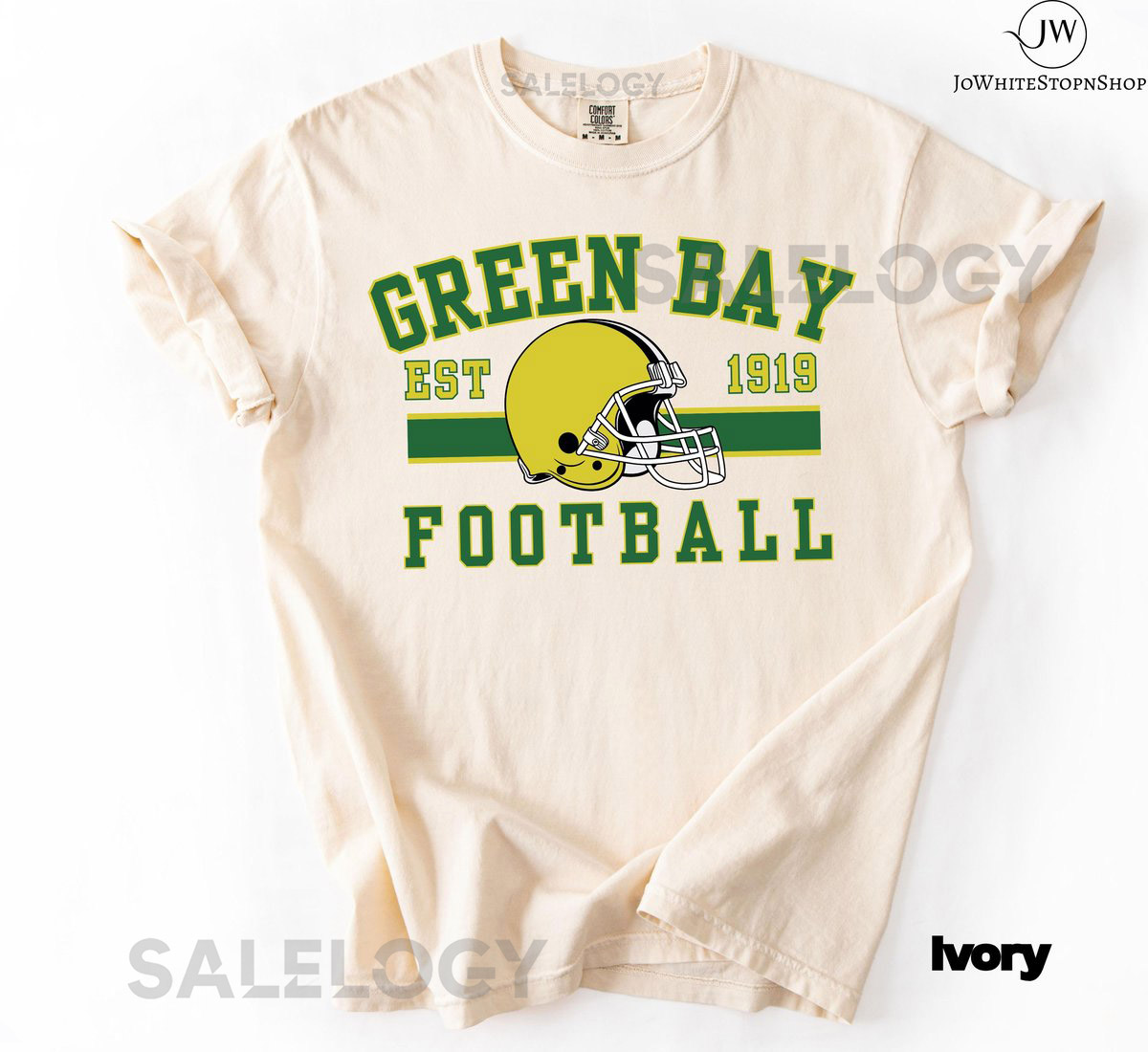Green Bay Football Sweatshirt Retro Varsity Shirt for her him-Green Bay Football Gifts-Gameday Fan Football T-Shirt_415