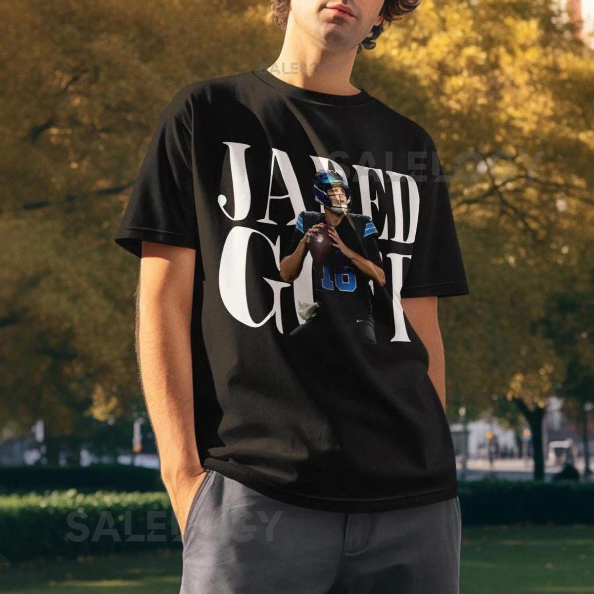 Jared Goff Tee Shirt - Detroit Lions QB Fan Unisex_531