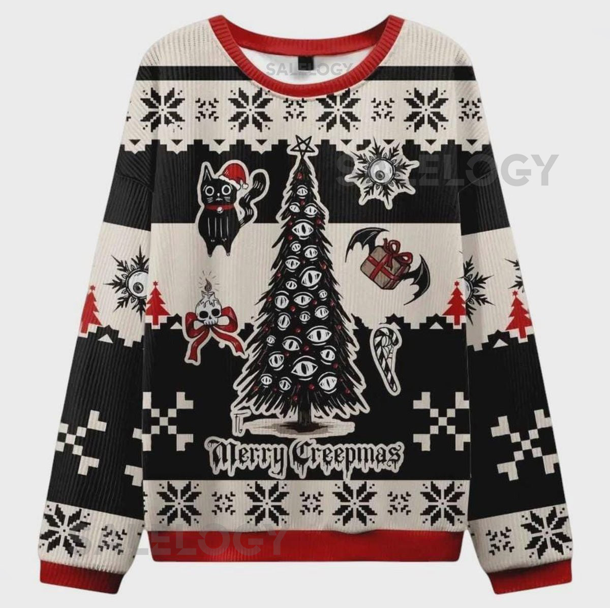 Merry Creepmas Ugly Christmas Sweater