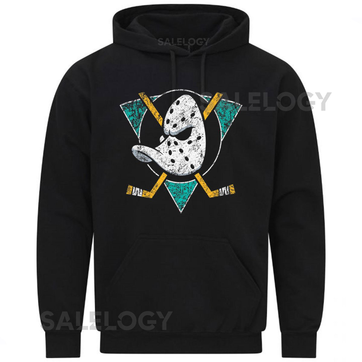 Mighty Ducks NHL Hockey Team Logo Cool Gift Retro Sweatshirt Hoodie 503_295